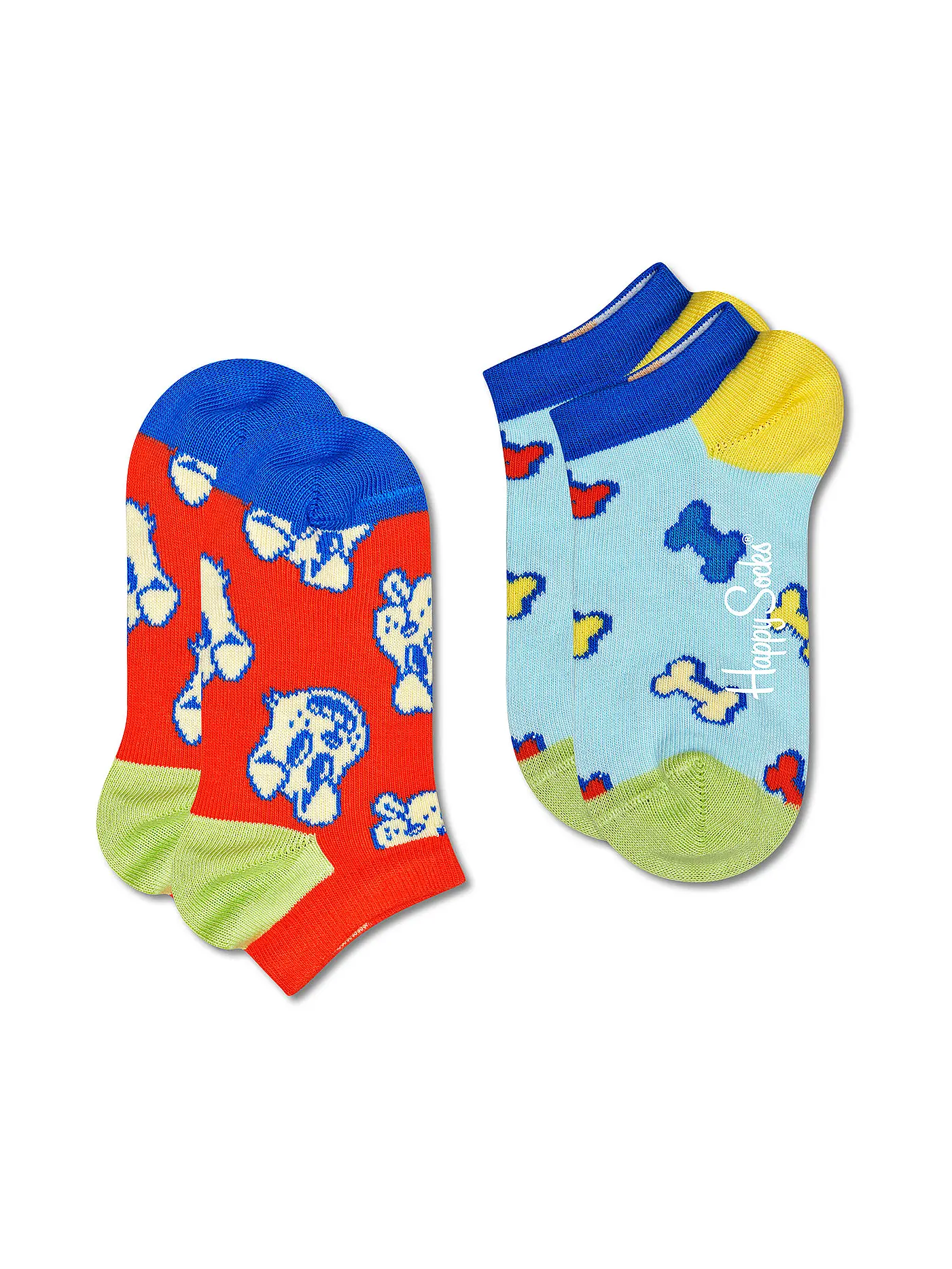 HAPPY SOCKS | Kinder Sneakersocken DOG&BONE 2er Pkg. orange | 